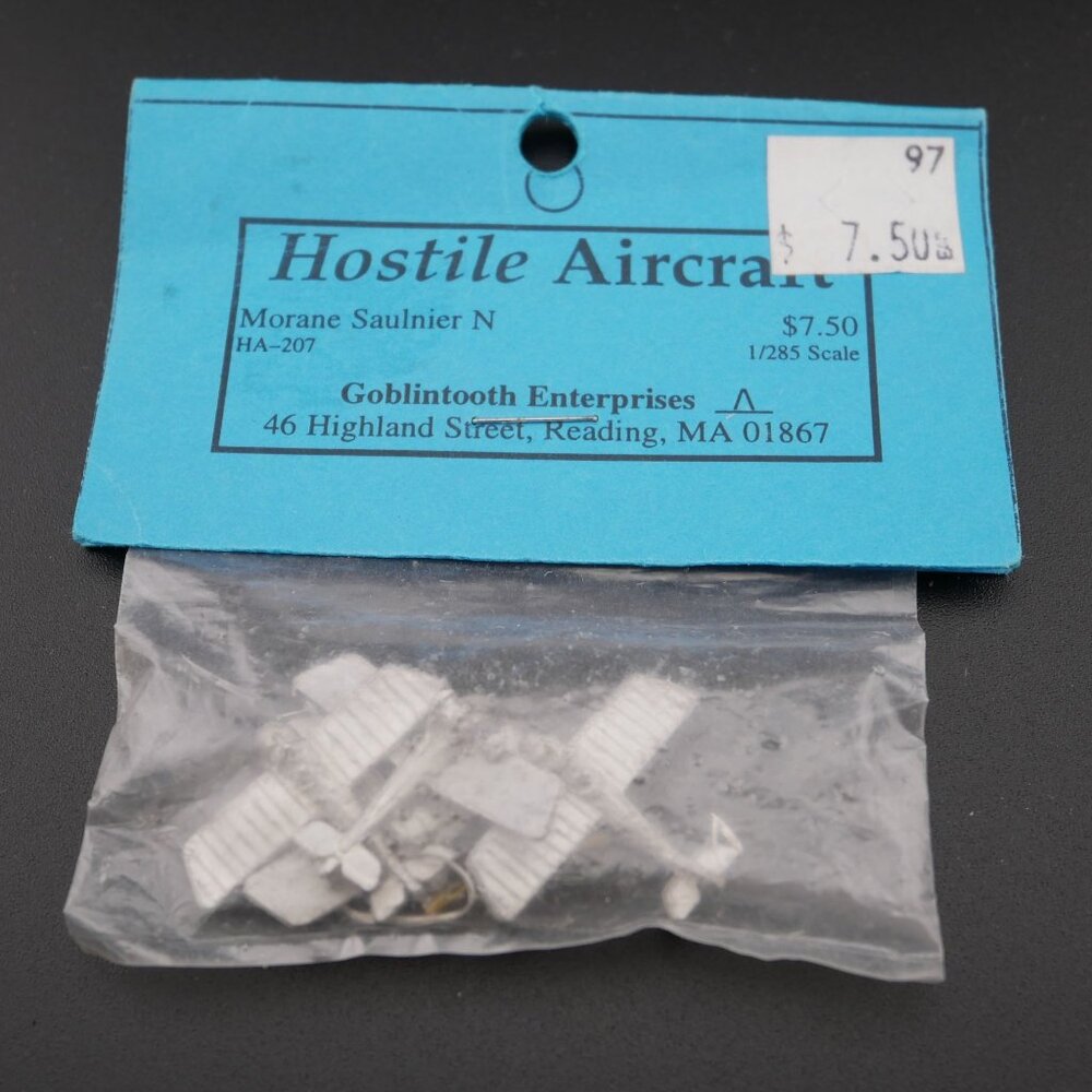 Hostile Aircraft WWI Morane Saulnier N 1/285 Kit By Goblintooth Enterprises Rare